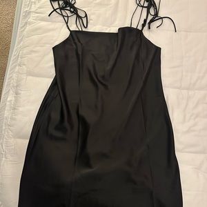 ELOQUII little black dress.  Satin.  Sleeveless.  Scoop neckline.  Size 14